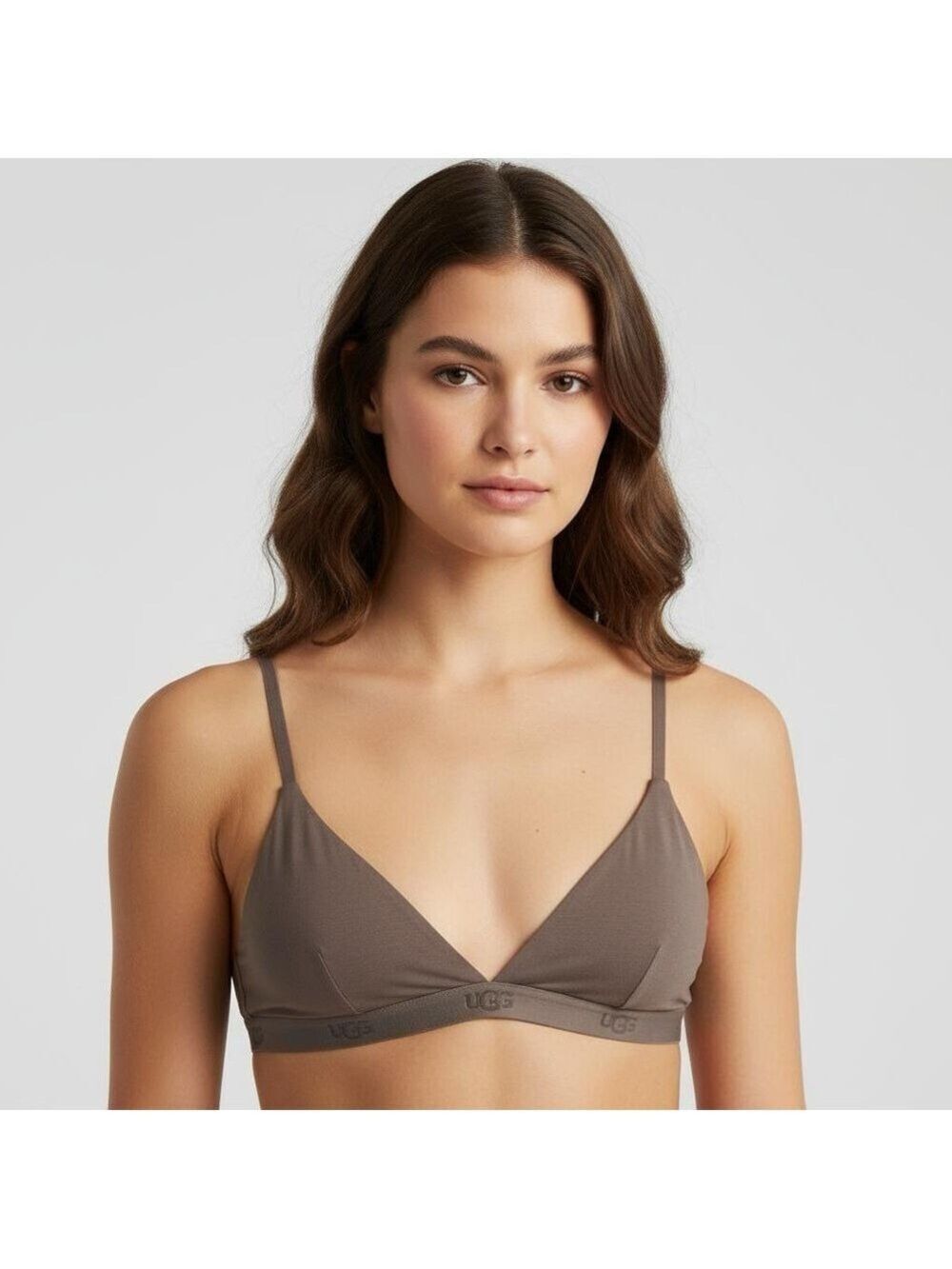 UGG Francis Bralette Taupe Brown Size L NWT Wireless Soft